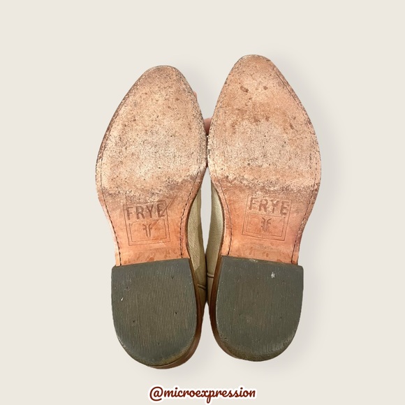 $379 Frye Billy Pull On Tan/Yellow Leather Western Southern Cowboy Short Boot - Picture 12 of 14